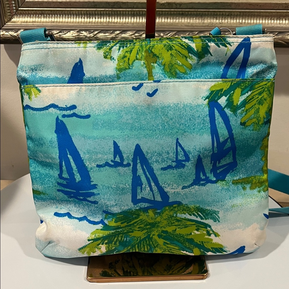 Coach Crossbody Bag with Sailboat Island Design EUC - Picture 3 of 15